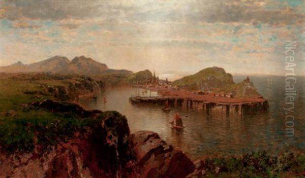 Ilfrancombe Coast, Devonshire (upper Hudson River, Storm King) - view 1