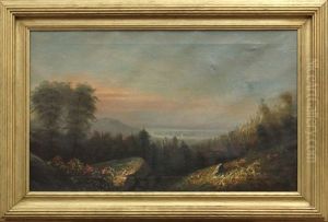 View Of The Hudson River Valley by George Herbert McCord