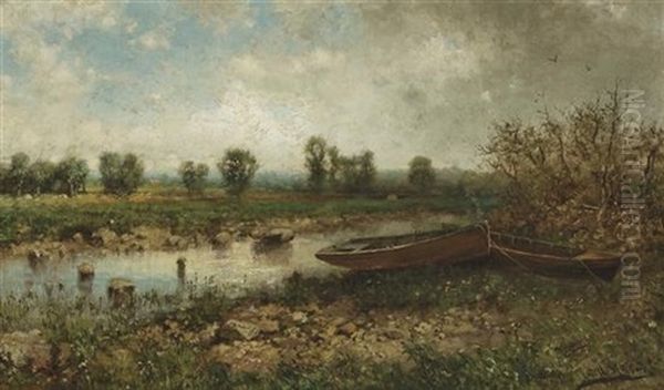 Rowboats Along The Shore - view 1