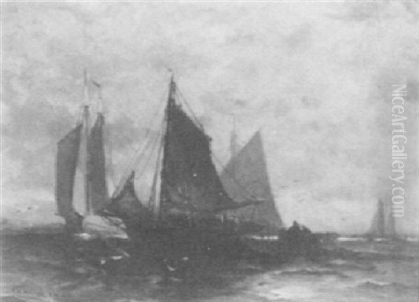 Ships Off The Coast - view 1
