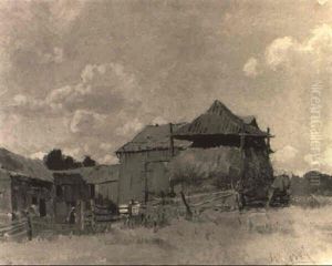 Barnyard Scene by George Herbert McCord
