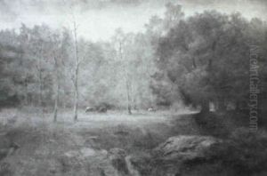 Watering Cows In The Forest