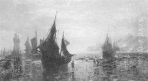 Fisherfolk On The Coast by George Herbert McCord