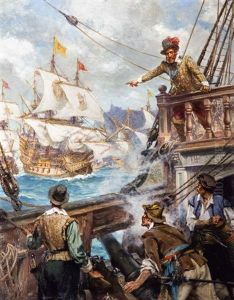 Sir Francis Drake At Cadiz