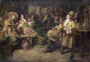 Cavaliers At An Inn by Arthur David Mccormick