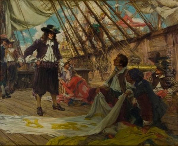 Samuel Pepys On Board Ship, May 13th - view 1
