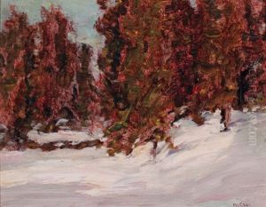 Winter Scene by Samuel Harkness Mccrea