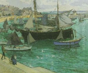 The Harbour At St. Ives by Mary Mccrossan