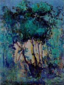 Tea Tree Glade In Afternoon Light by Frederick McCubbin