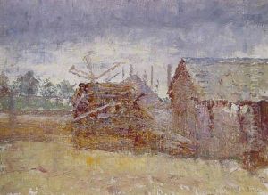 Boat Sheds, Williamstown by Frederick McCubbin