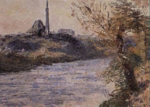 Richmond Quarry From The South Bank Of The Yarra by Frederick McCubbin