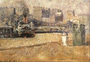 Shipping On The Yarra by Frederick McCubbin