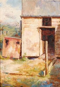 Farmyard (the Back Door) by Louis Mccubbin