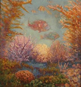 Submarine Garden (great Barrier Reef) by Louis Mccubbin