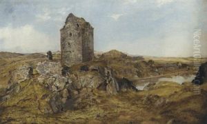 View Of A Peel Tower, (smailholm Tower, Berwickshire?) View Of A Peel Tower, (smailholm Tower, Berwickshire?)