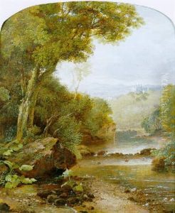 A Lowland River Landscape by Horatio McCulloch