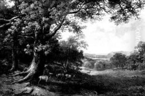 Deer By A Stream by Horatio McCulloch