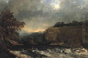 A Brawling Stream by Horatio McCulloch