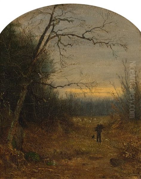 Walking At Sunset - view 1