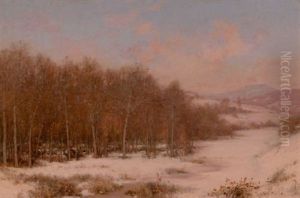 A Winter Camp (sugaring Off, Vermont) by Jervis McEntee