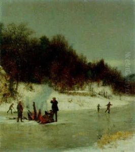 Winter On Ice by Jervis McEntee