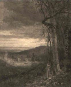 Landscape With Woman by Jervis McEntee