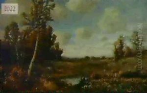 Fall Landscape With Small Pond by Jervis McEntee