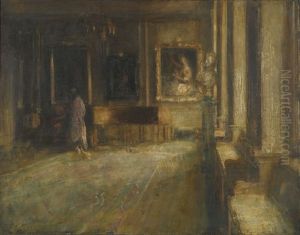 The Music Room At Sir Edmund Davis' House by Arthur Ambrose McEvoy