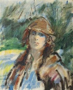 In The Garden, Mrs. Claude Johnson by Arthur Ambrose McEvoy