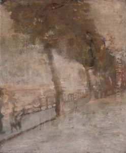 A Walk By The River by Arthur Ambrose McEvoy