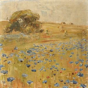 View Of A Hilly Landscape by Aage Bertelsen