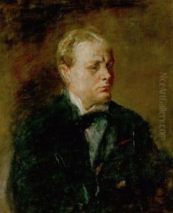 Portrait Of Winston Spencer Churchill