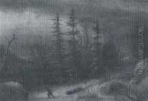 Sleighing At Twilight by Henry Nesbitt Mcevoy