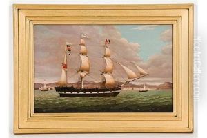The Merchant Barque 'renown' Heading Down The Clyde Outward-bound For The West Indies by Duncan Mcfarlane
