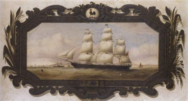 A Belfast Colonial Clipper (the "slieve Donard"?), Approaching Liverpool - view 1