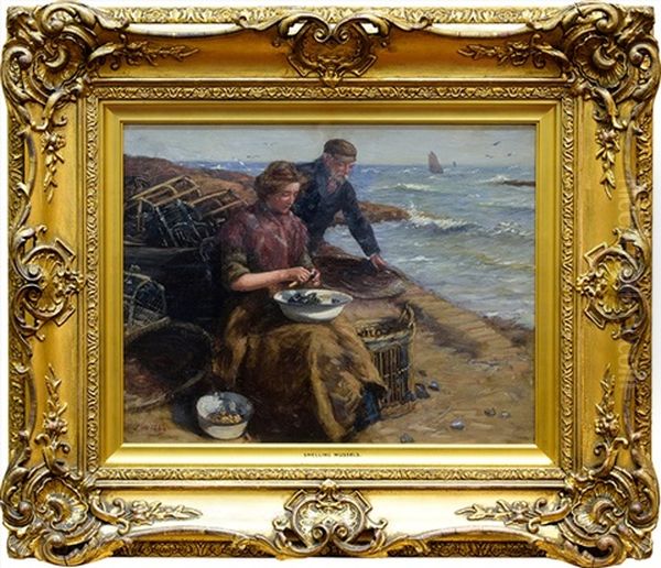 Shelling Mussels - view 1