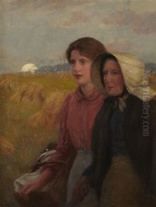 Two Women At Dusk Two Women At Dusk