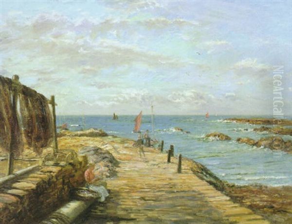 The Quay, Pittenween,1890 - view 1