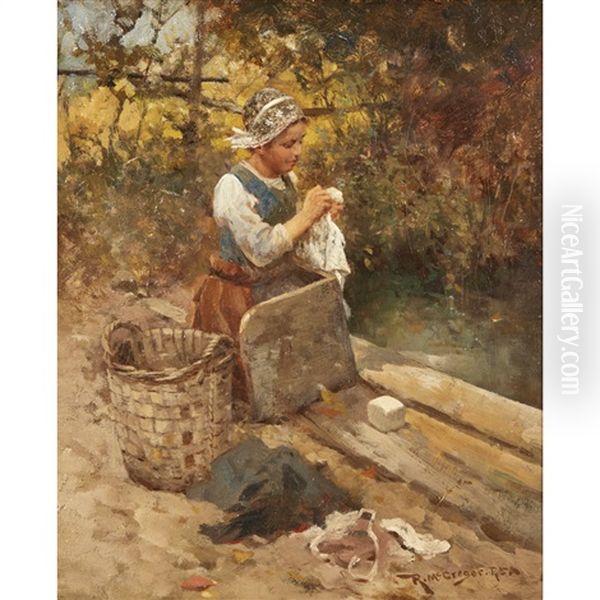 A Dutch Washer Girl - view 1
