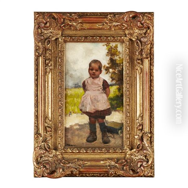 Small Child In The Garden - view 1