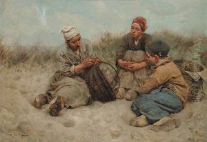 Untitled (mending The Basket) by Robert McGregor