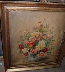 Floral Still Life by Hugo Berten