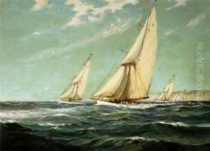 Racing Yachts (a Steady Breeze) by Robert McGregor