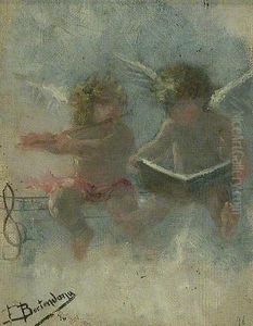 Angelitos Musicos by Francisco Bertendona