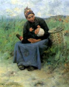 A Young Mother Of Brittany