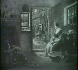 Interior Of An English Cottage by Robert McInnes