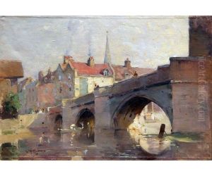 The Tower Bridge, Rouen, France by William Beckwith Mcinnes