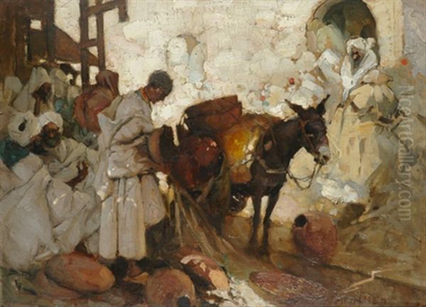 The Water Carrier (a Bazaar In Morocco) - view 1