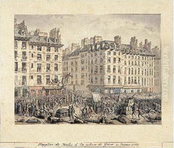 Supplice De Foullon A La Place De Greve, 23 Juillet 1789 - view 1