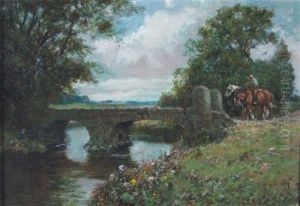 Crossing The Old Stone Bridge by Thomas Hope Mckay